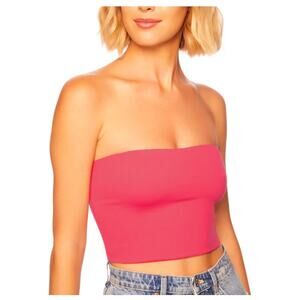 Susana Monaco Essential Crop Tube Top - Pink NWT Size XL